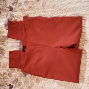 White House Black Market The Skinny Ankle orange pants Size 4